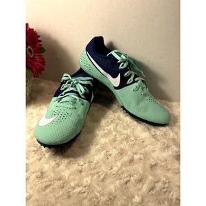 Nike Women's Size 10 Rival S Racing Sprint Shoes Blue Green